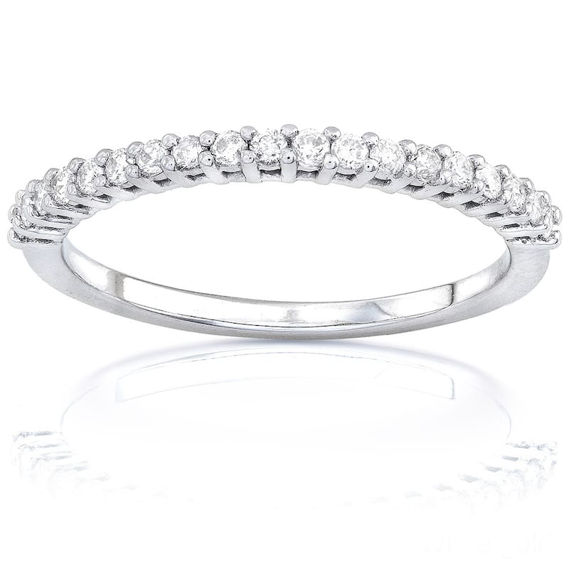Annello by Kobelli 14k Gold Women's 1/4ct TDW Classic Diamond Wedding Band (G-H, I1-I2)