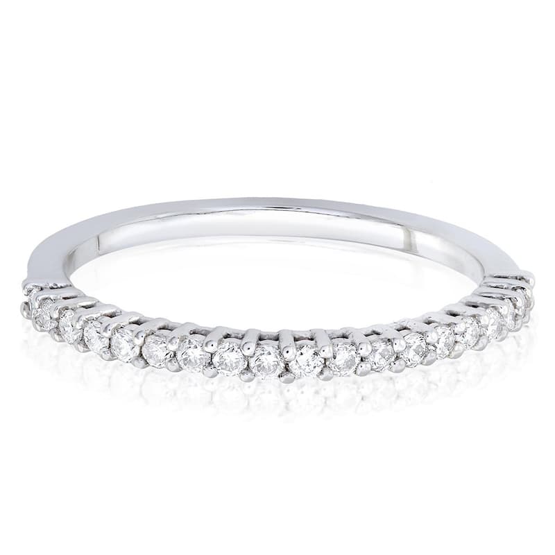 Annello by Kobelli 14k Gold Women's 1/4ct TDW Classic Diamond Wedding Band (G-H, I1-I2)