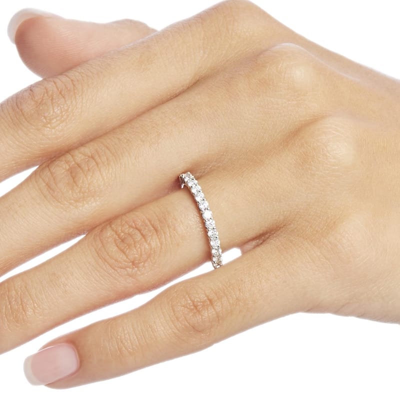 Annello by Kobelli 14k Gold 1/2 Carat TDW Diamond Women's Prong-set Wedding Band