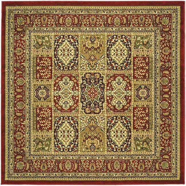 Lyndhurst Collection Isfan Red/ Multi Rug (8 Square)