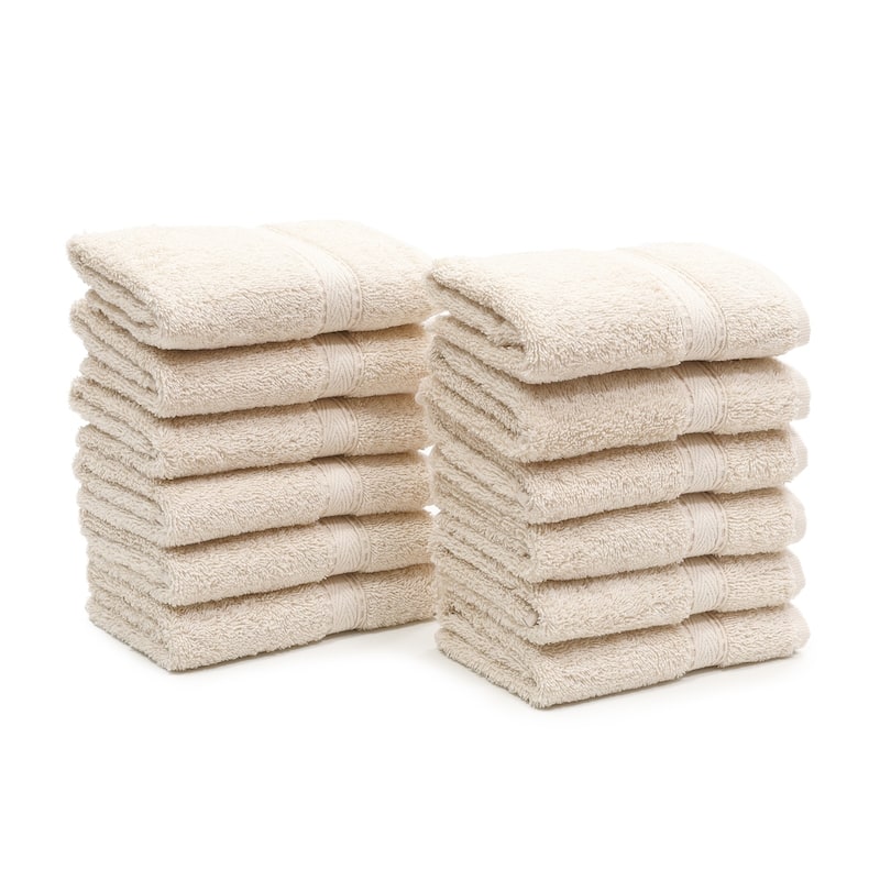 Porch & Den Harcourt Turkish Cotton Washcloth (Set of 12) - Beige