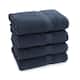 Authentic Hotel and Spa Turkish Cotton Bath Towels (Set of 4) - Navy