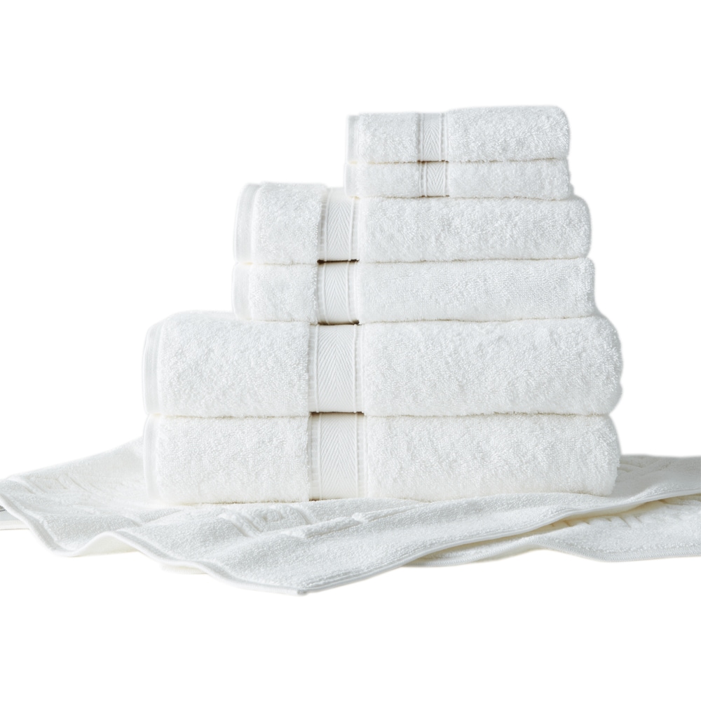Authentic Hotel and Spa Turkish Cotton Shells Embroidered White 4-piece Bath  Towel Set - On Sale - Bed Bath & Beyond - 21853341