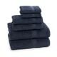 preview thumbnail 3 of 7, Authentic Hotel and Spa Turkish Cotton 6-piece Towel Set Navy