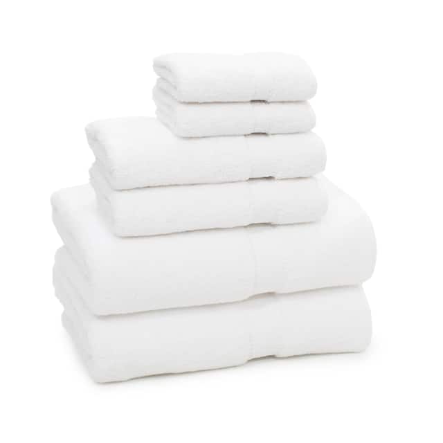 Authentic Hotel and Spa Turkish Cotton 6-piece Towel Set - White