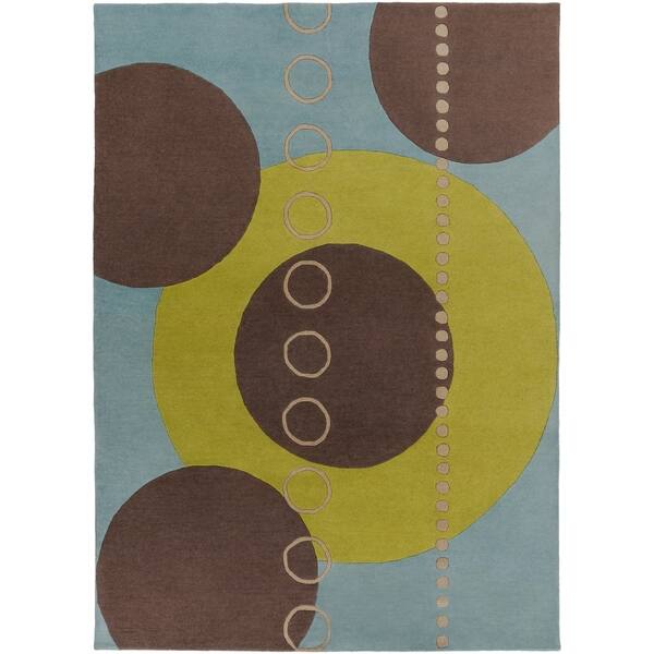 Shop Hand Tufted Contemporary Multi Colored Geometric Circles