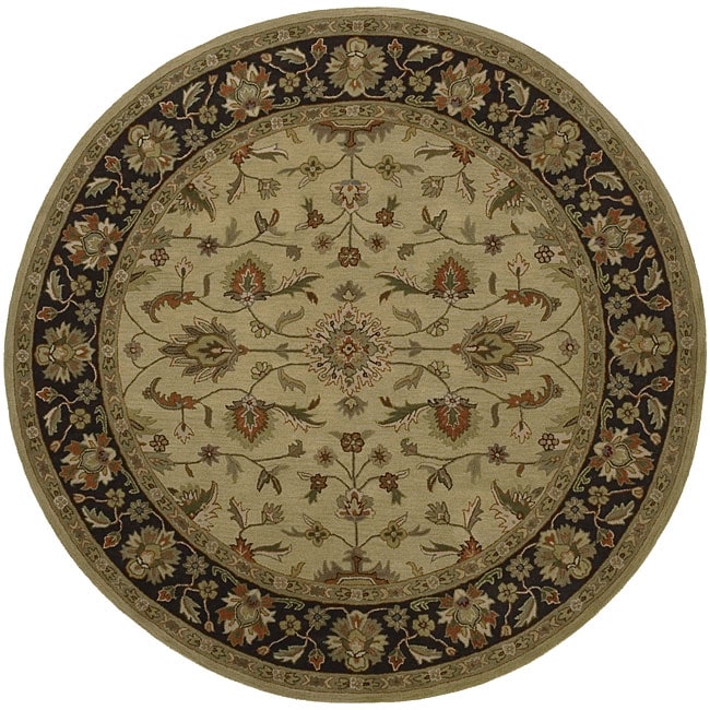 Hand tufted Camelot Wool Rug (8 Round)