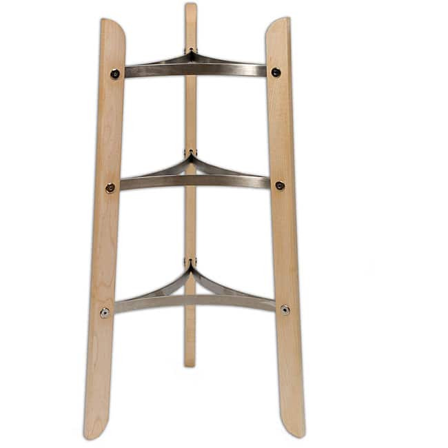 J.K. Adams Maple and Chrome 27-inch Cookware Stand