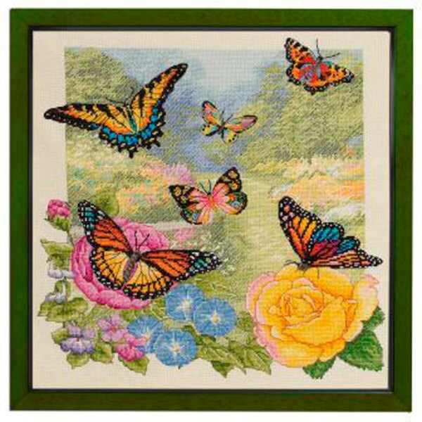 Shop Bucilla Heirloom 'Butterfly Garden' Counted Cross Stitch Kit