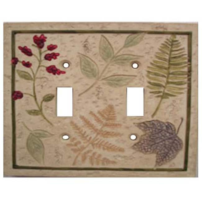 Falling Leaves Double Switch Plates (Set of 6)