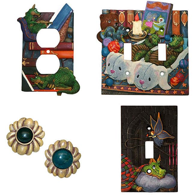 Enchanted Dragon 17-piece Decorative Hardware Set