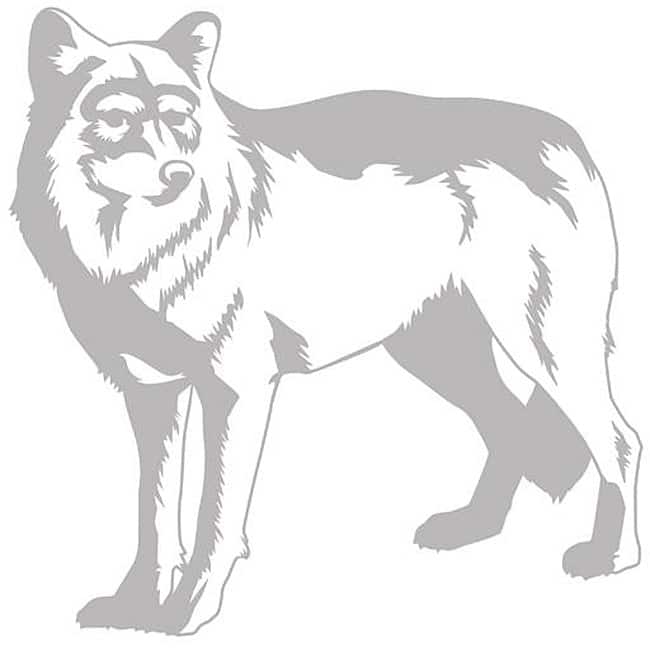 Sudden Shadows Wolf Wall Decal