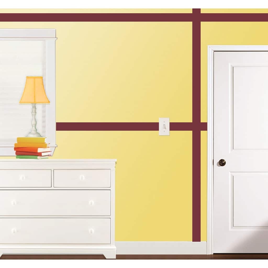 Simple Stripes Magnificent Maroon Color Bands