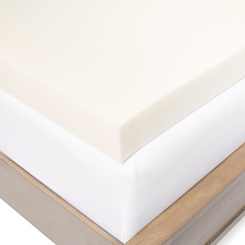 Slumber Solutions 4-inch Memory Foam Mattress Topper - On Sale - Bed ...