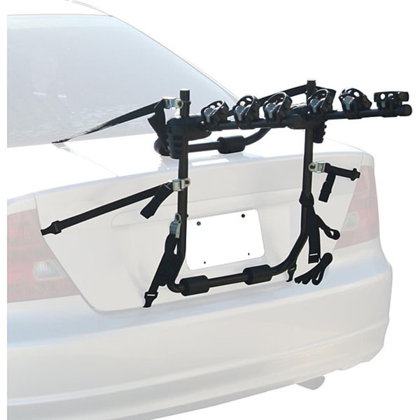 Force Rax Adjustable Three-bike Powder-coated Steel Car Rack