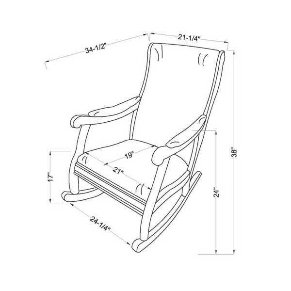 dimensions of rocking chair