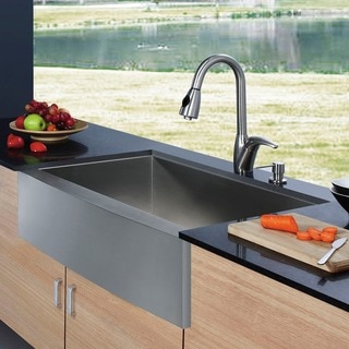vigo farmhouse stainless steel kitchen sink and faucet with dispenser - Kitchen Sink And Faucet Sets vigo farmhouse stainless steel kitchen sink and faucet with dispenser - Kitchen Sink And Faucet Sets