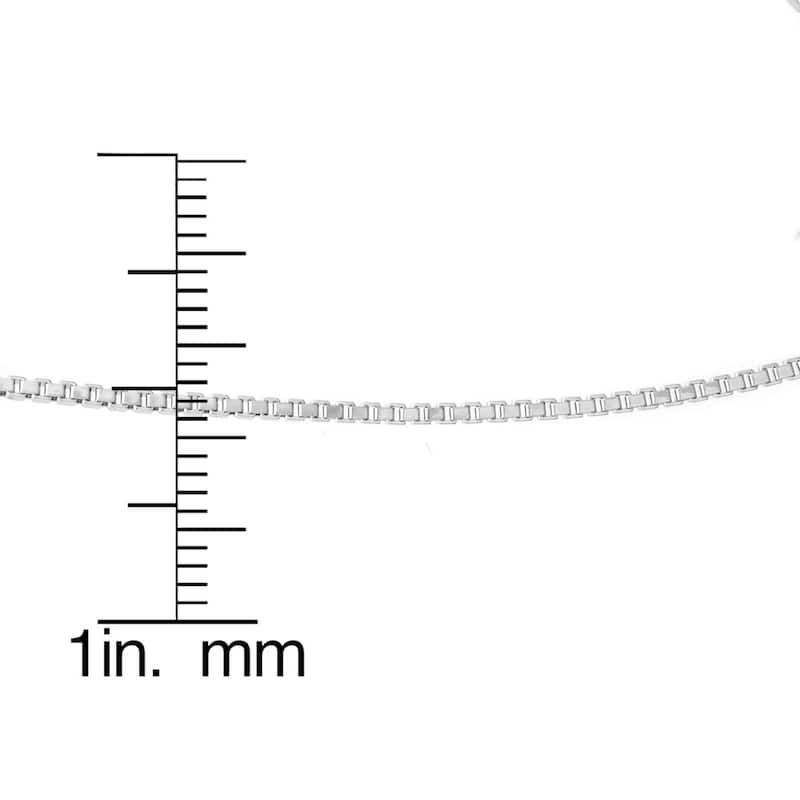 Roberto Martinez Sterling Silver 1.5 mm Box Chain (16"-30")