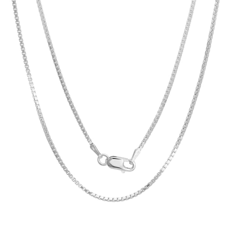 Roberto Martinez Sterling Silver 1.5 mm Box Chain (16"-30")