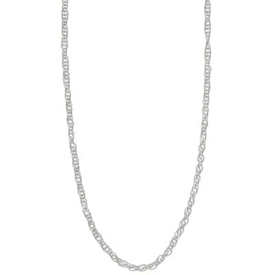 Sterling Silver 2 mm French Rope Chain Necklace by Roberto Martinez