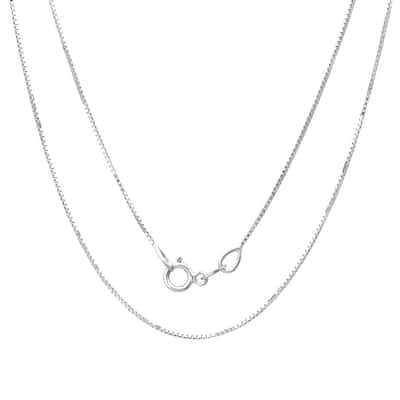 Roberto Martinez Sterling Silver 1.25mm Box Chain (16"-30")