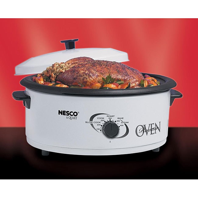 Nesco 6-qt Roaster Oven - White 