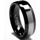 Men's Black-plated Tungsten Carbide Comfort Fit Band (8 mm) - Thumbnail 0