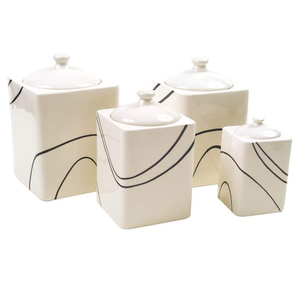 Corelle 'Simple Lines' Canister Set Bed Bath & Beyond 4747378