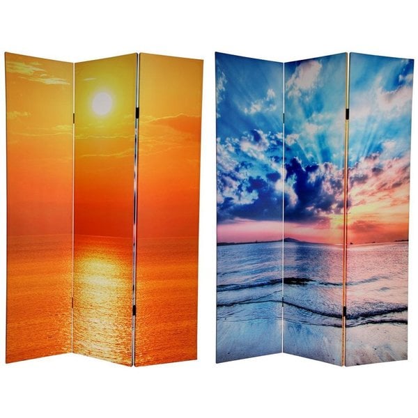 Canvas Double sided 6 foot Sunset Room Divider (China)   12655663