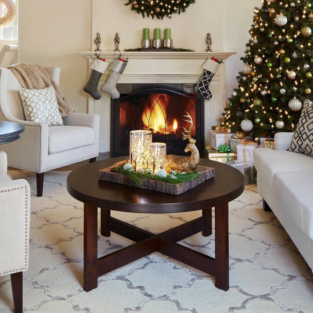 Baxter Cocktail Table and Slide Out Ottoman Set by iNSPIRE Q Classic