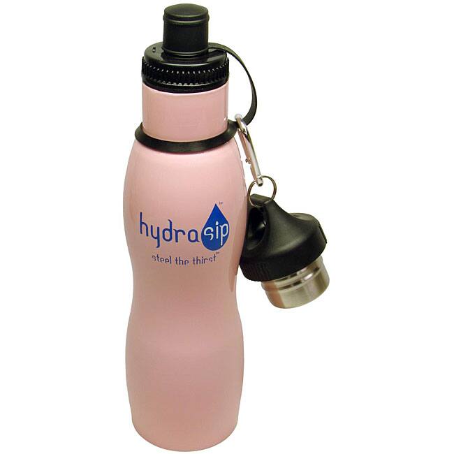 Hydrasip Double-wall Stainless Steel Pink Bottles (Set of 2)