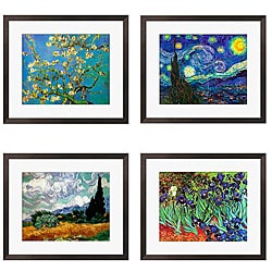 Gallery Direct Van Gough 'Almond Blossom' 4-piece Framed Art Set - Bed ...