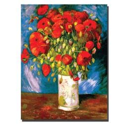 Shop Vincent Van Gogh 'Poppies' Gallery-wrapped Canvas Art - Overstock