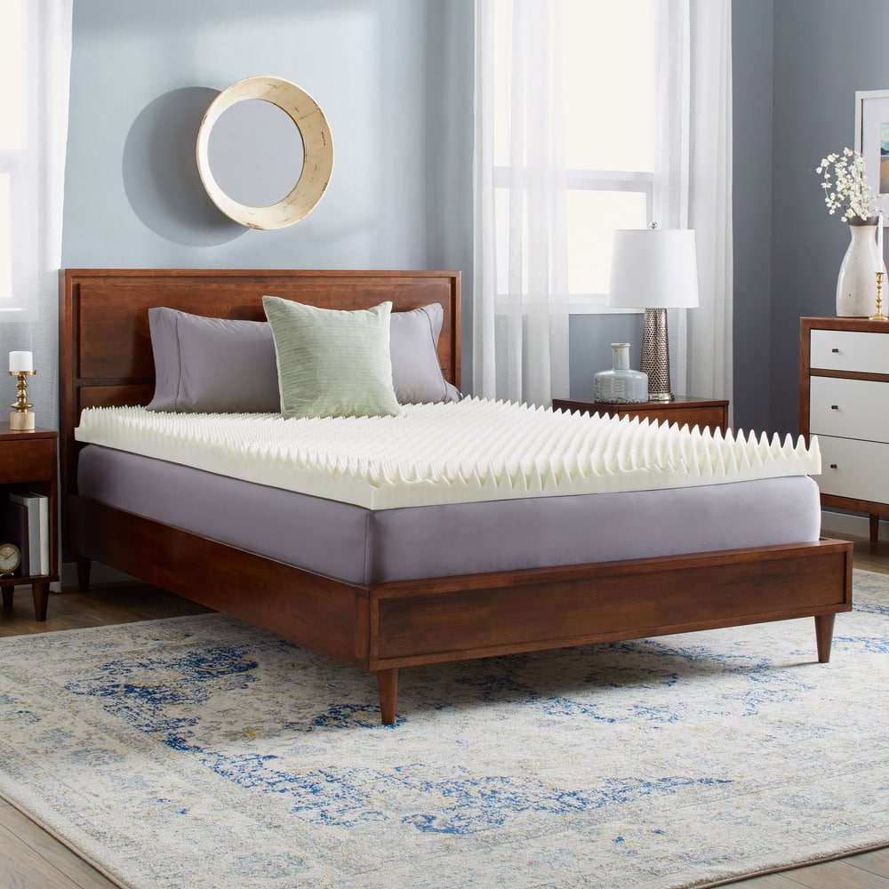 Slumber Solutions Highloft Supreme 4-inch Memory Foam Mattress Topper