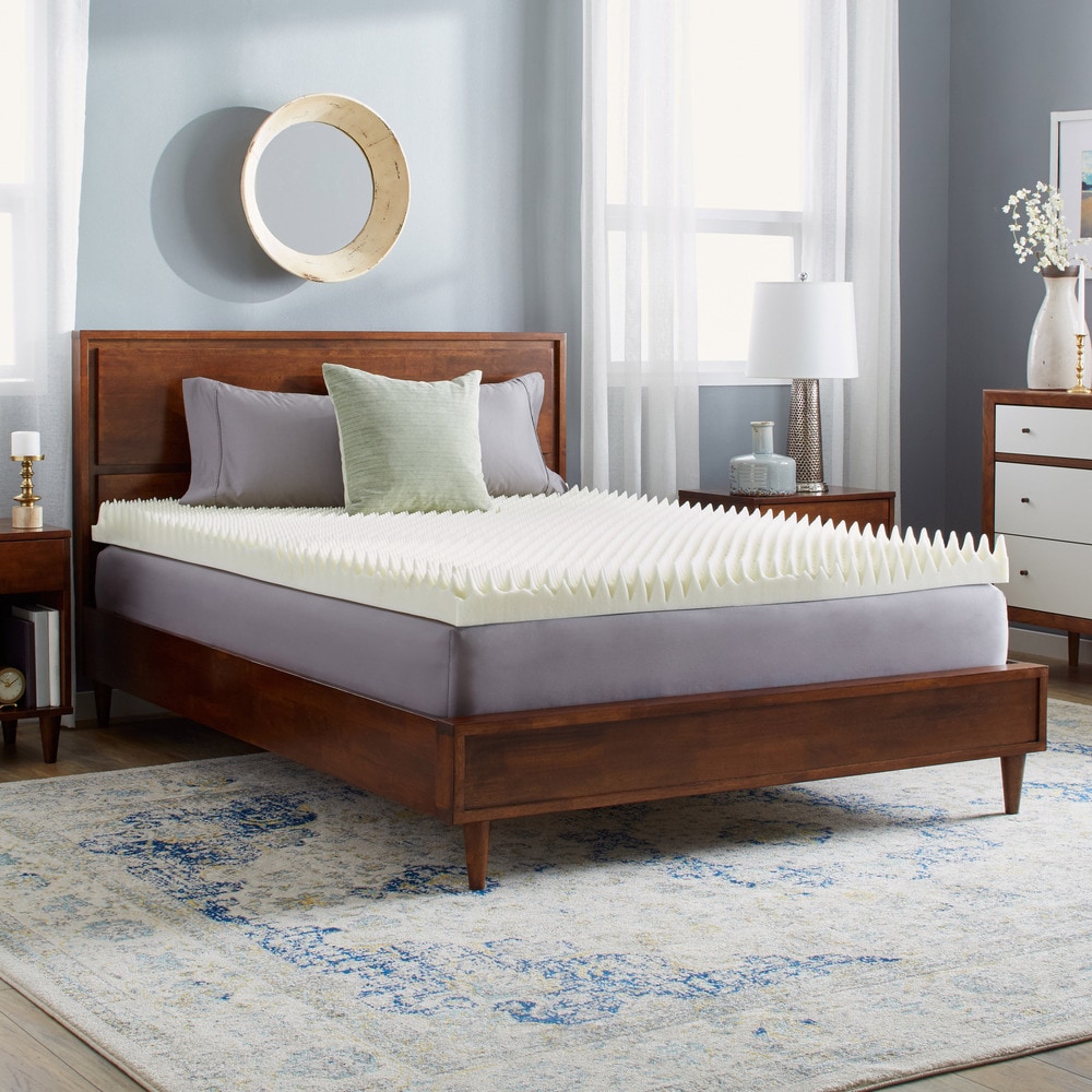 Slumber Solutions Highloft Supreme 4-inch Memory Foam Mattress Topper