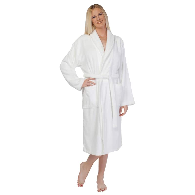 Authentic Hotel Spa Unisex Turkish Cotton Terry Cloth Bath Robe