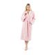 Authentic Hotel Spa Unisex Turkish Cotton Terry Cloth Bath Robe - Pink - L/XL