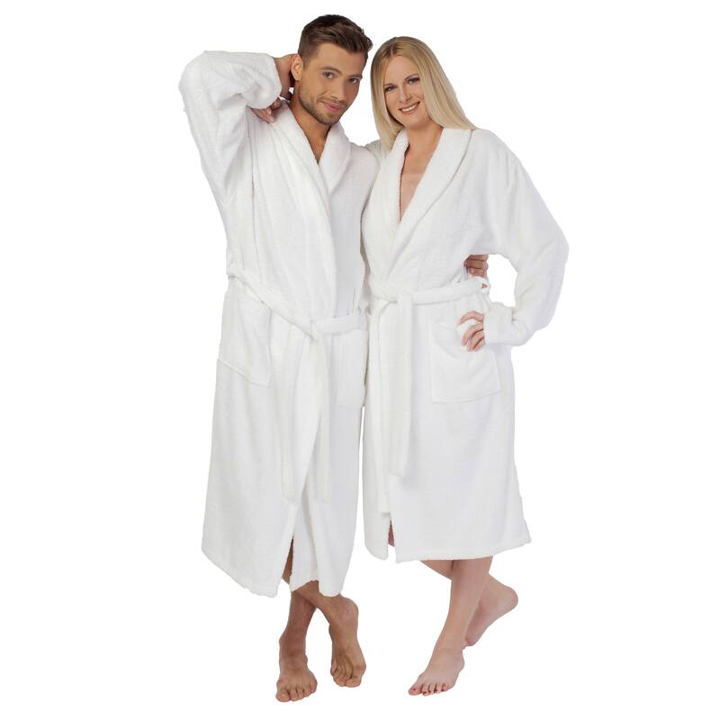 Authentic Hotel Spa Unisex Turkish Cotton Terry Cloth Bath Robe