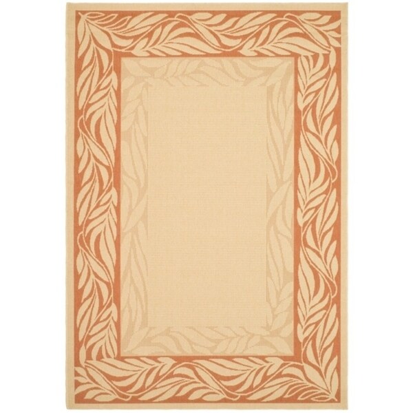 Safavieh Tranquil Natural/ Terracotta Indoor/ Outdoor Rug - 8' X 11'
