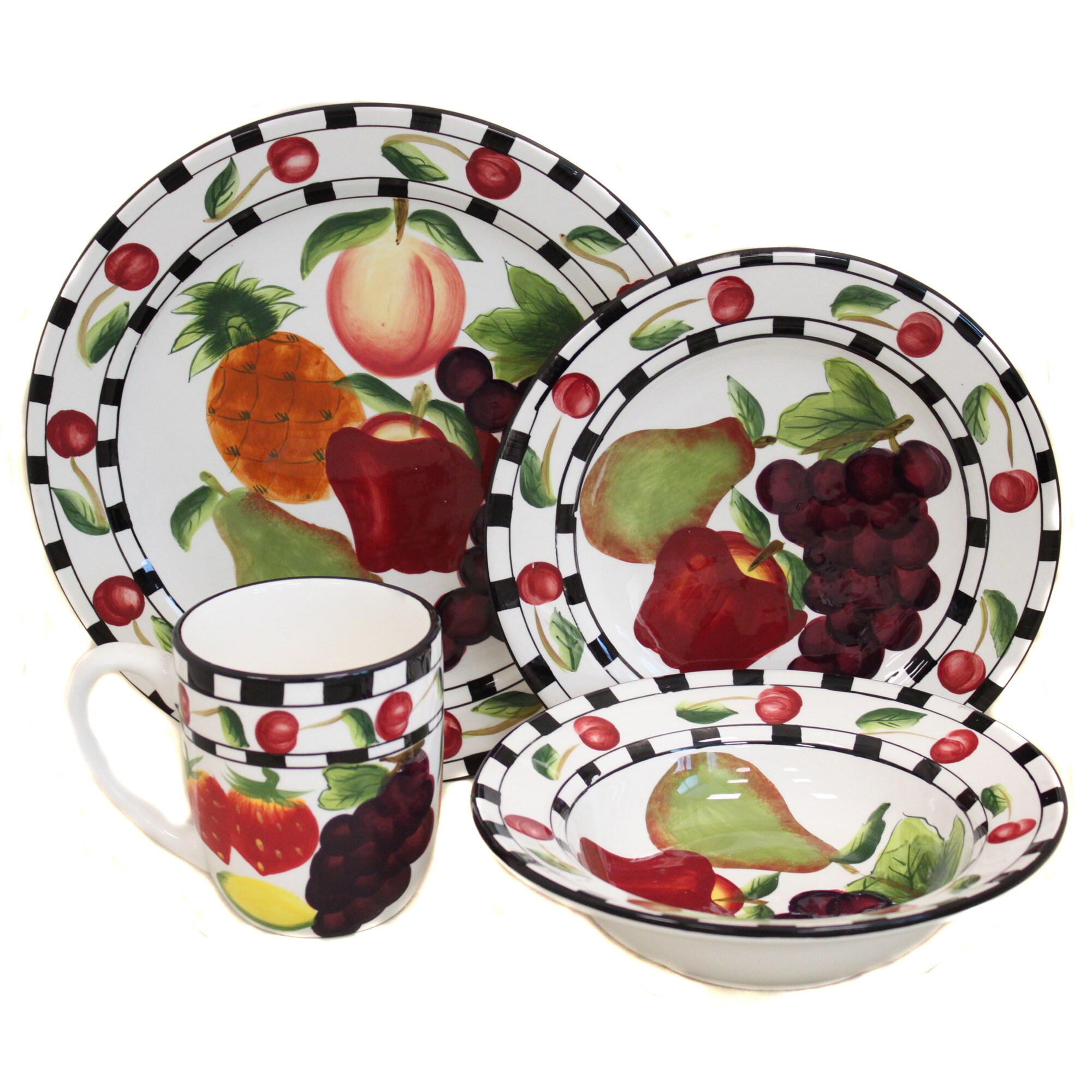 Fruit dinnerware sets sale