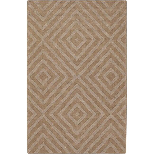 Artist's Loom Hand-tufted Contemporary Geometric Wool Rug - 7' x 10'