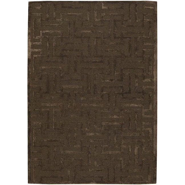 Mandara Brown Hand tufted New Zealand Wool Area Rug (5 X 76)