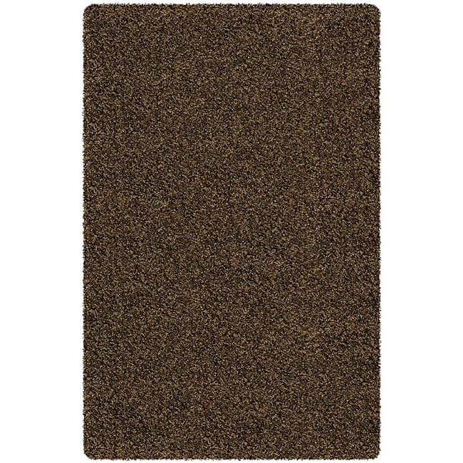 Hand-woven Mandara Ivory Shag Rug (6'6 x 9'9)