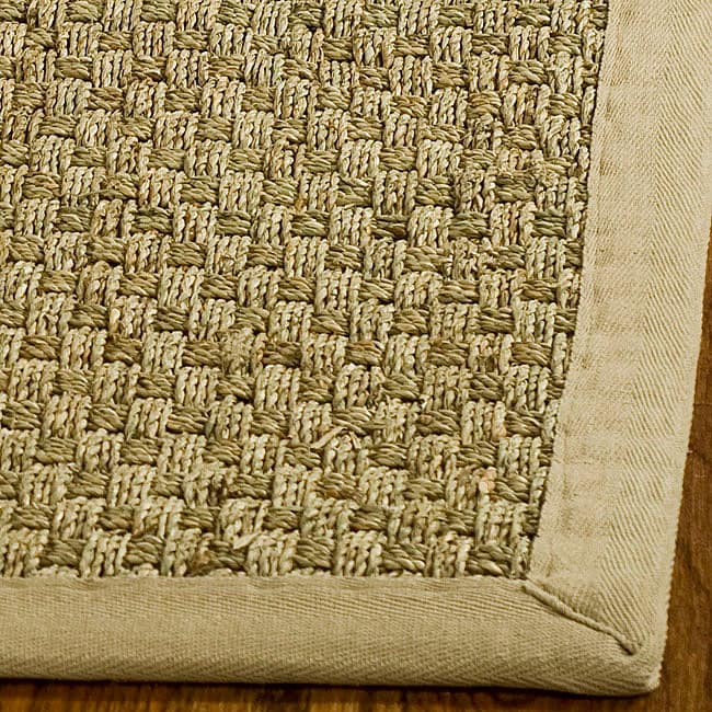 Handwoven Sisal Natural/beige Seagrass Bordered Rug (5 X 8)