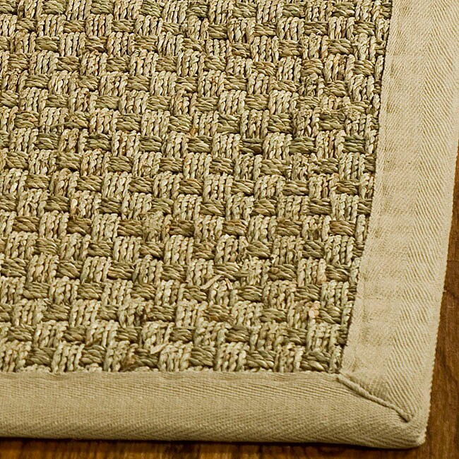 Hand woven Sisal Natural/beige Seagrass Area Rug (6 Square)