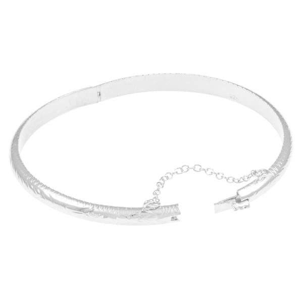 Sterling Silver 51mm Child Hinged Bangle 