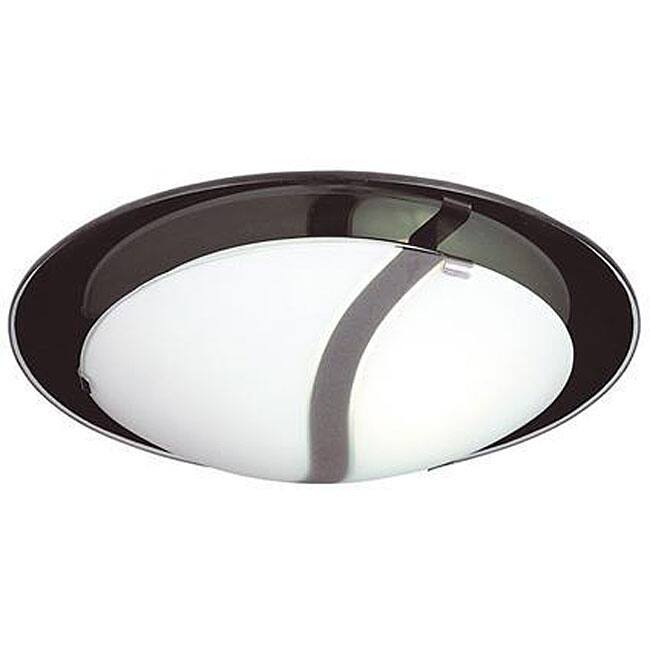 Energy Star 1-light Frosted Glass Flush Mount Light Fixture