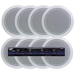 Shop Pyle 4 Room In Ceiling Speaker System Free Shipping Today