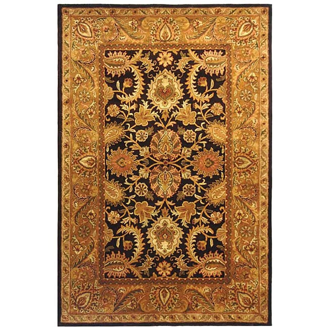 Safavieh Handmade Classic Regal Dark Plum/ Gold Wool Rug - 7'6 x 9'6