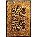 Safavieh Handmade Classic Regal Dark Plum/ Gold Wool Rug - 7'6 x 9'6